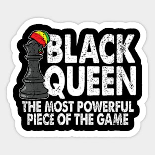 Black Queen The Most Powerful Piece Black History Month Sticker